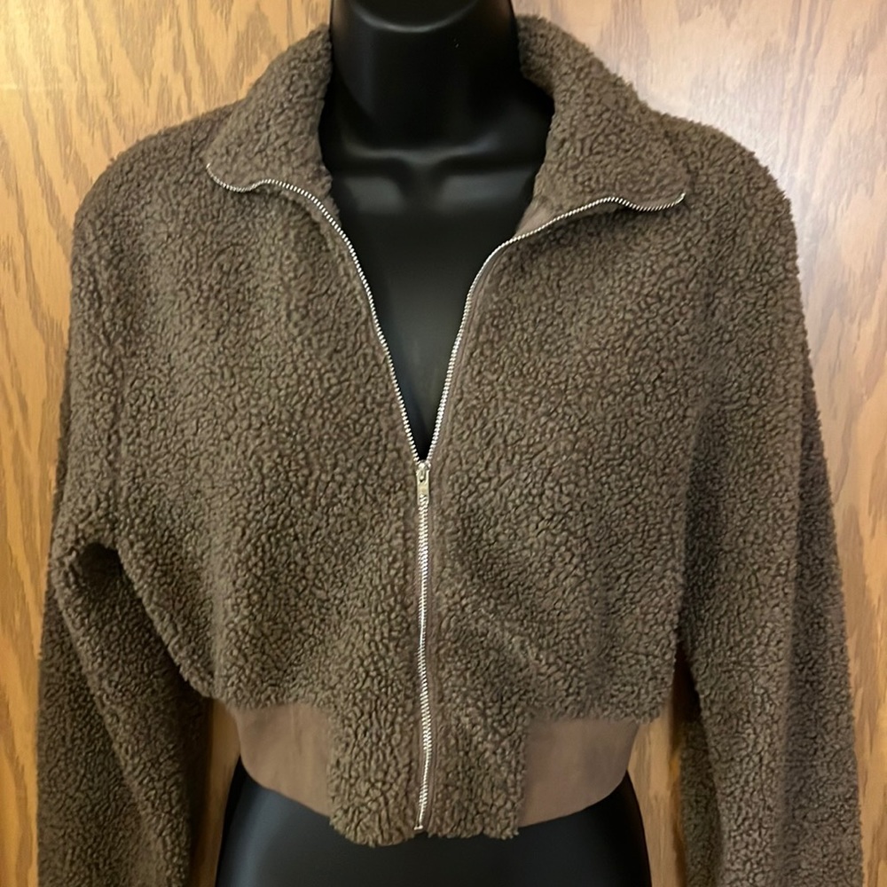 Crop Sherpa Sweater